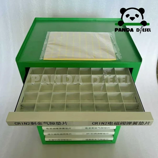 work bench cabinet storage box for diesel common rail shims and injector parts manufacturer