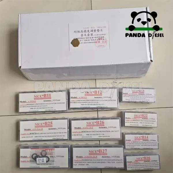 common rail shims kits 505pcs for bosch denso cummins injectors