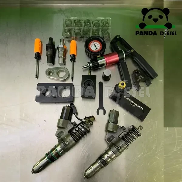 km017 cummins m11 n14 eui diesel unit injector dismounting and leakage testing tools