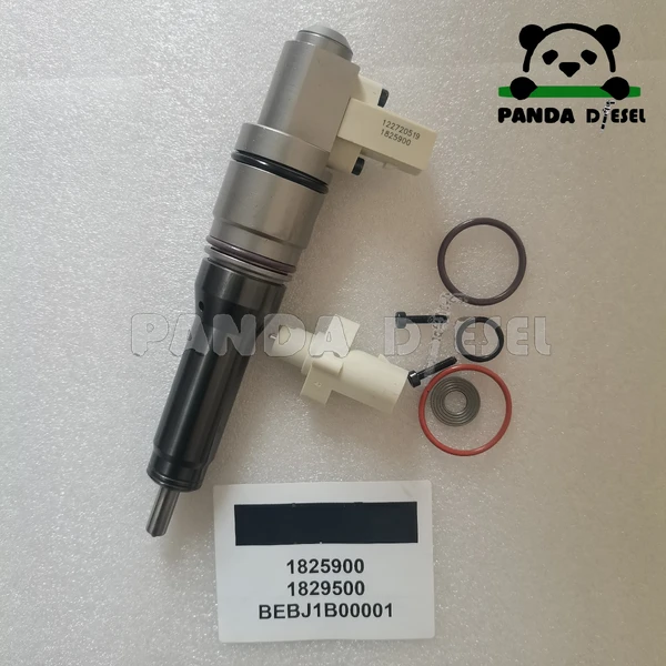 paccar fuel injector 1825900 1829500 bebj1b00001 fits for delphi daf m10 mx13 mx 13 diesel engine