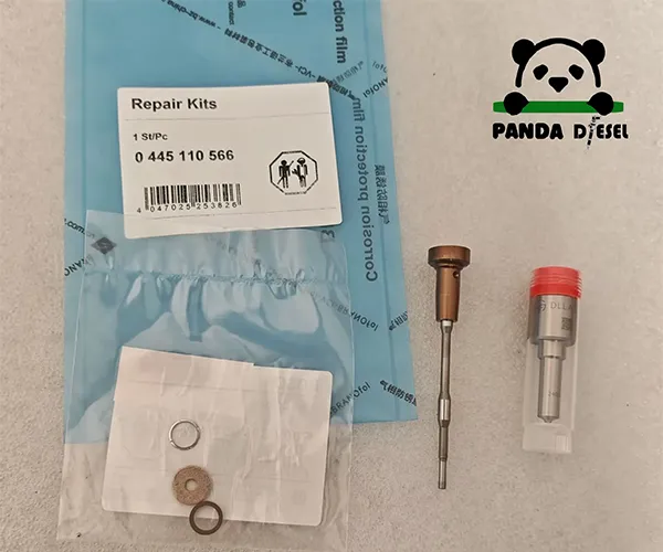 Common Rail Injector Kits for 0445110566 with Nozzle DLLA156P2401 and Valve F00VC01372
