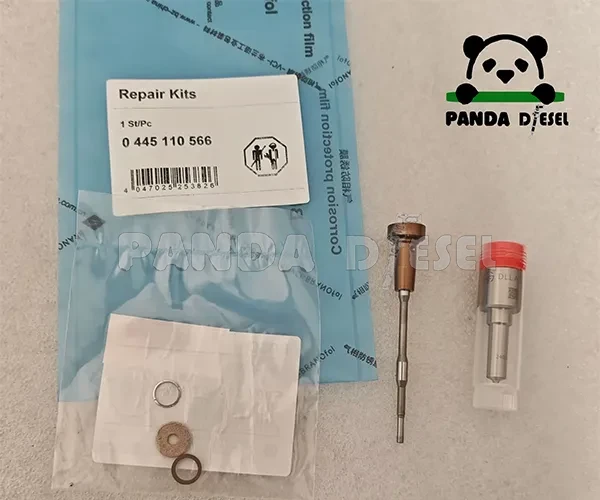Common Rail Injector Kits for 0445110566 with Nozzle DLLA156P2401 and Valve F00VC01372