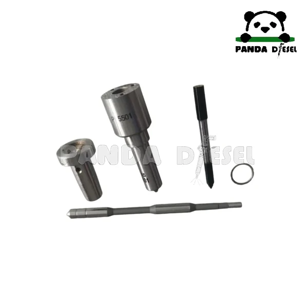 Fuel injector 0445120212 repair kits with nozzle DSLA143P5501 0433175501 control valve F00RJ02130 Compatible with Cummins ISBE Engine DAF Iveco VW New Holland TS-A