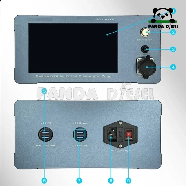 IGAP100 iGAP-100 6 common rail injector tester for denso i art injector testing