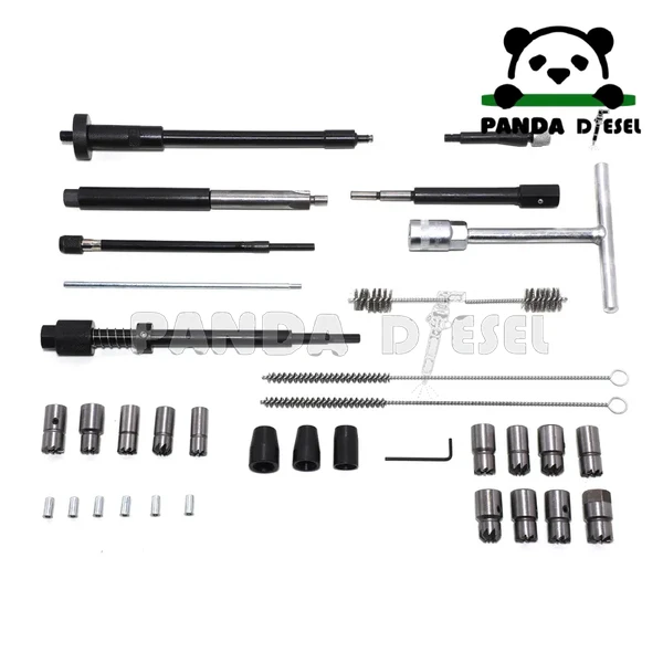 whole set durable diesel injector seat cutter and cleaning repair tools kit 28pcs factory