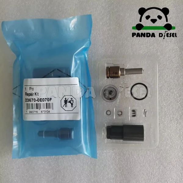 denso common rail fuel injector 23670-0e070 repair kits with g4s60 nozzle g4 orifice valve plate for toyota hilux revo innova j08e 2kd-ftv 2gd 2.5d fortuner
